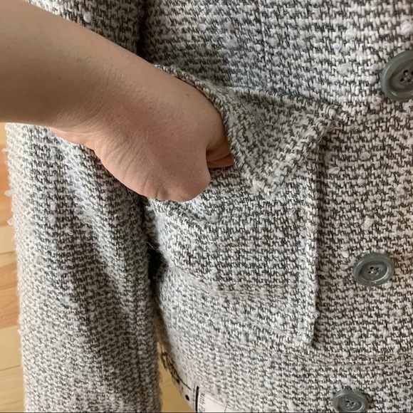 Tex by MaxAzria double breasted tweed button up blazer jacket S - Picture 8 of 16